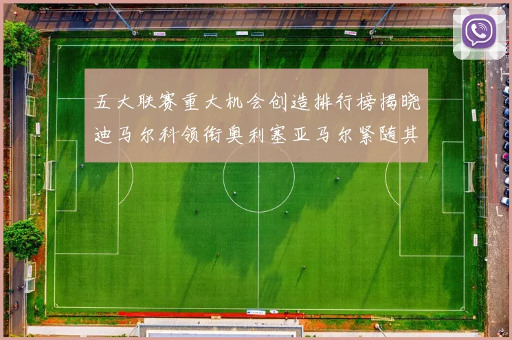 五大联赛重大机会创造排行榜揭晓迪马尔科领衔奥利塞亚马尔紧随其后